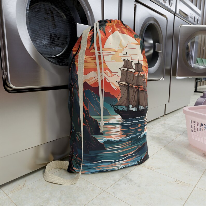 Pirate Ship Laundry Bag